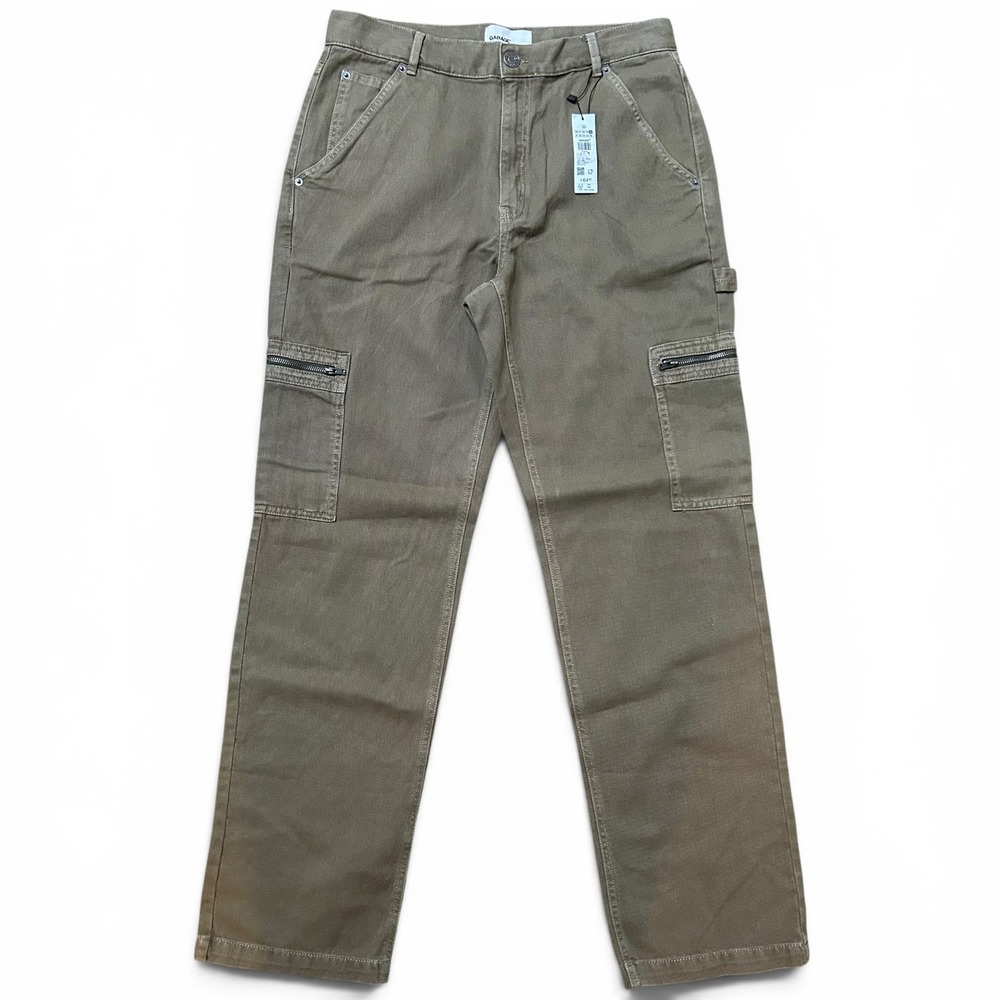 Garage Dusty Green Straight Baggy Cargo Carpenter Pants Size 30 NEW! $65 - Picture 1 of 6